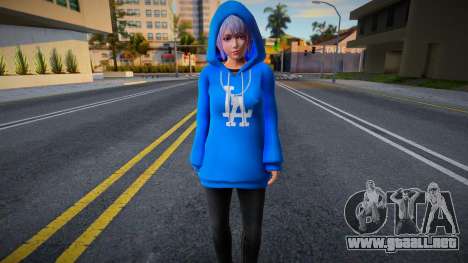 DOAXVV Shizuku - Hoodie LA Crips v2 para GTA San Andreas