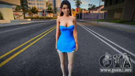 Momiji Blue Dress para GTA San Andreas