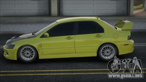 Mitsubishi Lancer EVO IX [Yellow] para GTA San Andreas