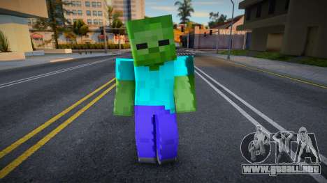 Minecraft Zombie para GTA San Andreas