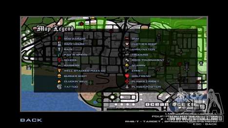 Mapa dibujado a mano para GTA San Andreas