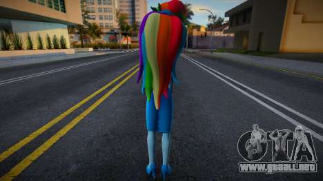Rainbow Dash Dress para GTA San Andreas