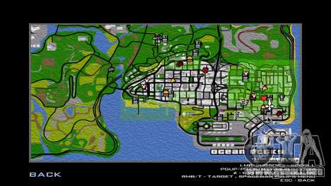 Mapa dibujado para GTA San Andreas