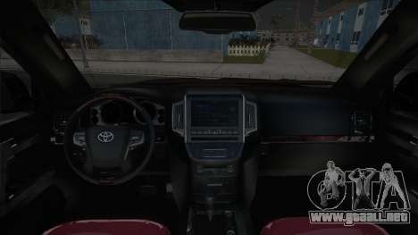 Toyota Land Cruiser 200 2017 Black para GTA San Andreas