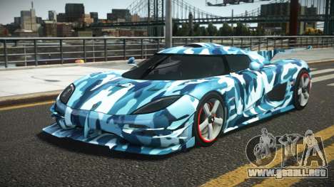 Koenigsegg Agera One G-Sport S1 para GTA 4