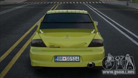 Mitsubishi Lancer EVO IX [Yellow] para GTA San Andreas