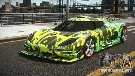 Koenigsegg Agera One G-Sport S12 para GTA 4