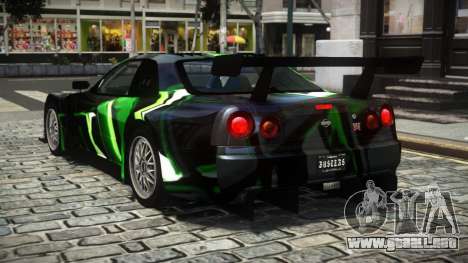 Nissan Skyline R34 X-Custom LE S8 para GTA 4