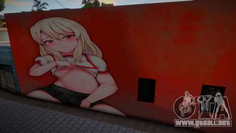 Anime Girl Wall Art para GTA San Andreas