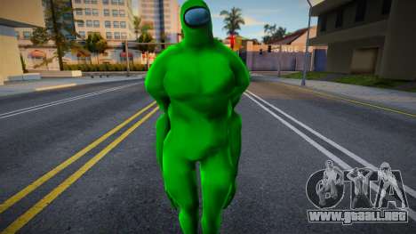Among Us Imposter Musculosos Green para GTA San Andreas