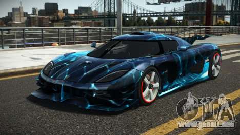 Koenigsegg Agera One G-Sport S8 para GTA 4