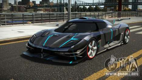 Koenigsegg Agera One G-Sport S9 para GTA 4