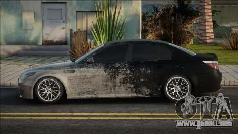 BMW M5 E60 Black White para GTA San Andreas