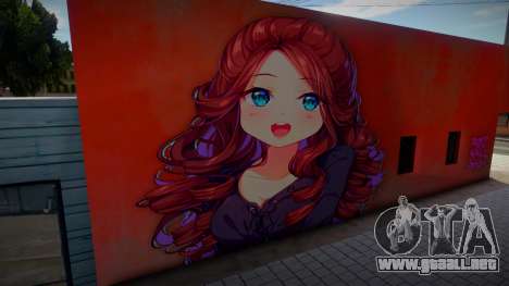 Anime Girl Wall Art pt. 5 para GTA San Andreas