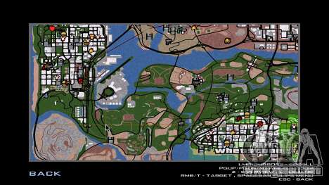 Mapa dibujado a mano para GTA San Andreas