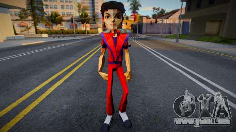 Michael Jackson con traje de Thriller del juego para GTA San Andreas