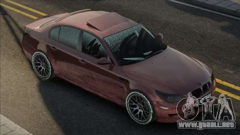 BMW M5 Sneg Zima para GTA San Andreas