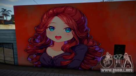 Anime Girl Wall Art pt. 5 para GTA San Andreas