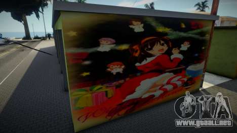 Mural Navidad Haruhi para GTA San Andreas