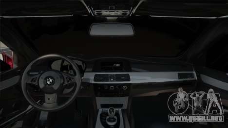 BMW M5 Rojo-Blanco para GTA San Andreas