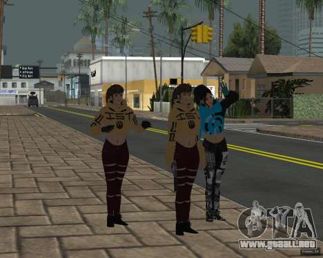 Arboleda de las Chicas de la Pandilla para GTA San Andreas