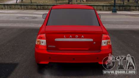 Lada Priora Red Color para GTA 4