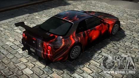 Nissan Skyline R34 X-Custom LE S7 para GTA 4