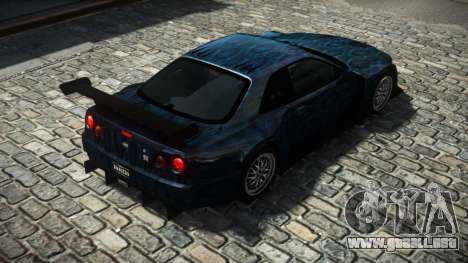 Nissan Skyline R34 X-Custom LE S2 para GTA 4