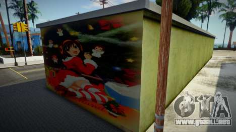 Mural Navidad Haruhi para GTA San Andreas