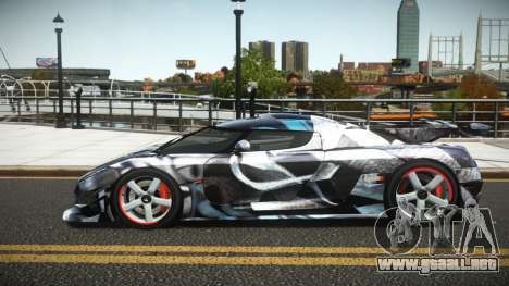 Koenigsegg Agera One G-Sport S5 para GTA 4