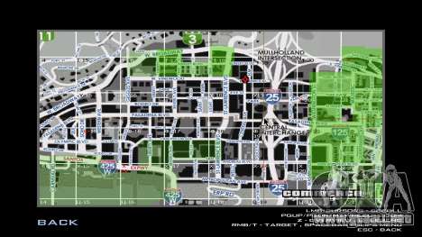 Mapa con nombres de calles y plazas para GTA San Andreas