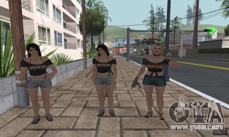 Gang Girls Ballas para GTA San Andreas