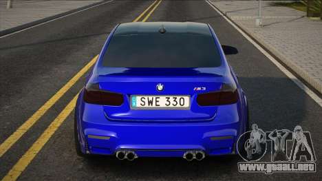 BMW M3 F30 Blue para GTA San Andreas