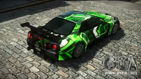 Nissan Skyline R34 X-Custom LE S8 para GTA 4