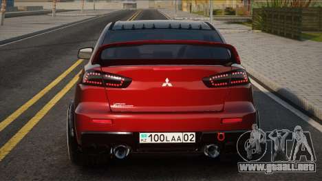 Mitsubishi Lancer Evolution X Red para GTA San Andreas