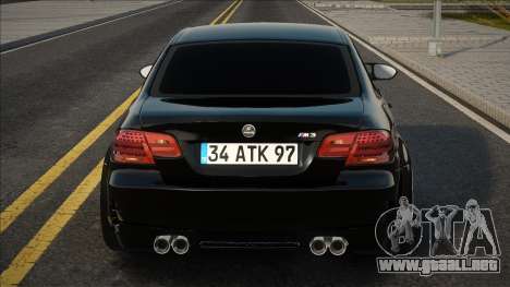 BMW M3 E92 [Black] para GTA San Andreas