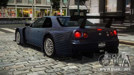 Nissan Skyline R34 X-Custom LE S10 para GTA 4