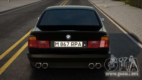 BMW 525I E34 1992 Black para GTA San Andreas