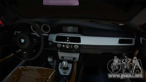 BMW M5 Gold [Rad col] para GTA San Andreas