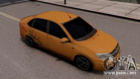 Lada Granta Sport Yellow para GTA 4