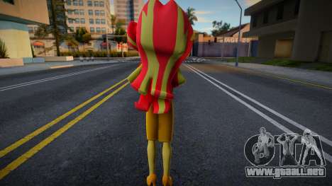 Sunset Shimmer Dress para GTA San Andreas