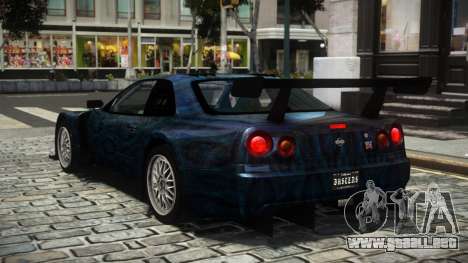 Nissan Skyline R34 X-Custom LE S2 para GTA 4