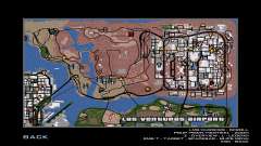 Mapa dibujado a mano para GTA San Andreas