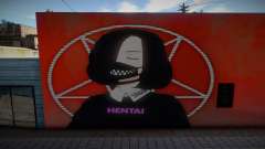 Anime Girl Wall Art Hentai para GTA San Andreas