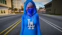DOAXVV Shizuku - Hoodie LA Crips v1 para GTA San Andreas