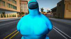 Among Us Imposter Musculosos Blue para GTA San Andreas