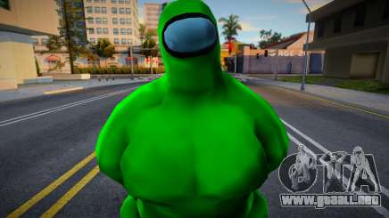 Among Us Imposter Musculosos Green para GTA San Andreas