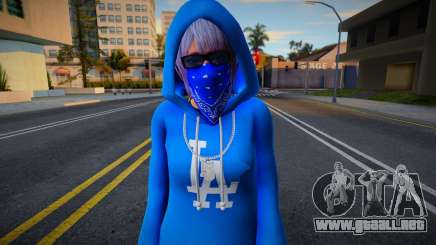 DOAXVV Shizuku - Hoodie LA Crips para GTA San Andreas