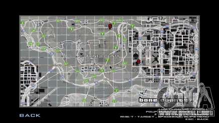 Mapa con nombres de calles y plazas para GTA San Andreas