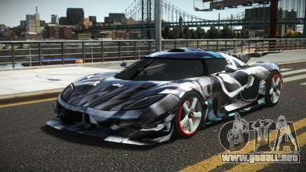 Koenigsegg Agera One G-Sport S5 para GTA 4